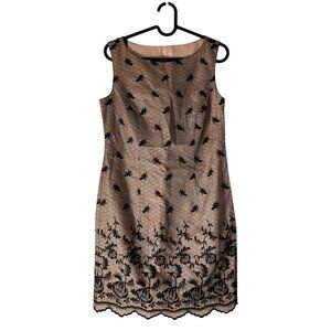 VTG Lois Snyder Dani Max Pink Black Lace 90s Whimsigoth Grunge Dress Womens 4